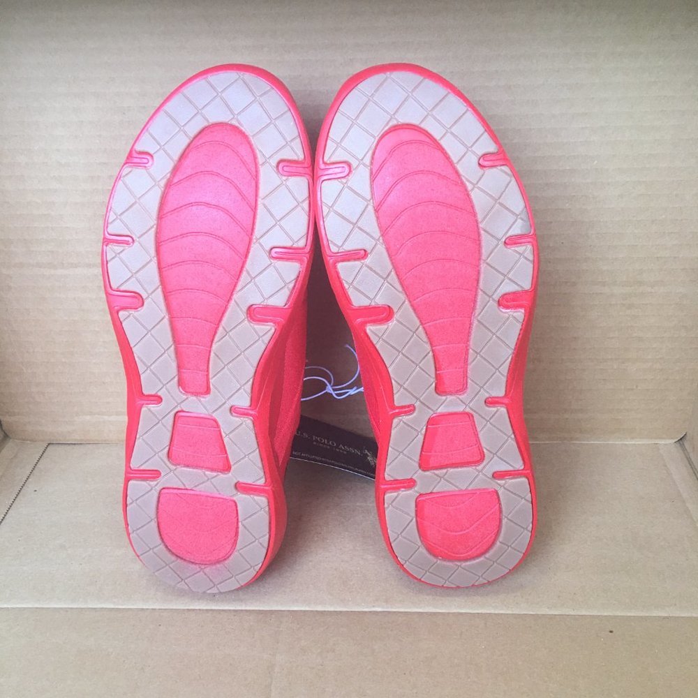 U.S. POLO ASSN. Women's Red & Black Pacer Low-top - Picture 6 of 9